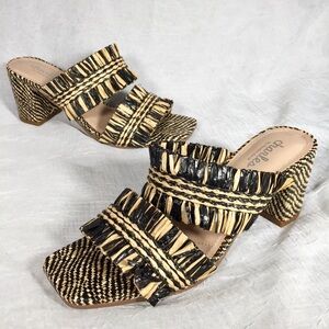 NEW Charles David Cami Raffia Boho Sandal 6.5